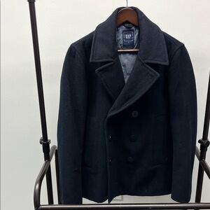 GAP Men’s Navy Double-Breasted Pea Coat